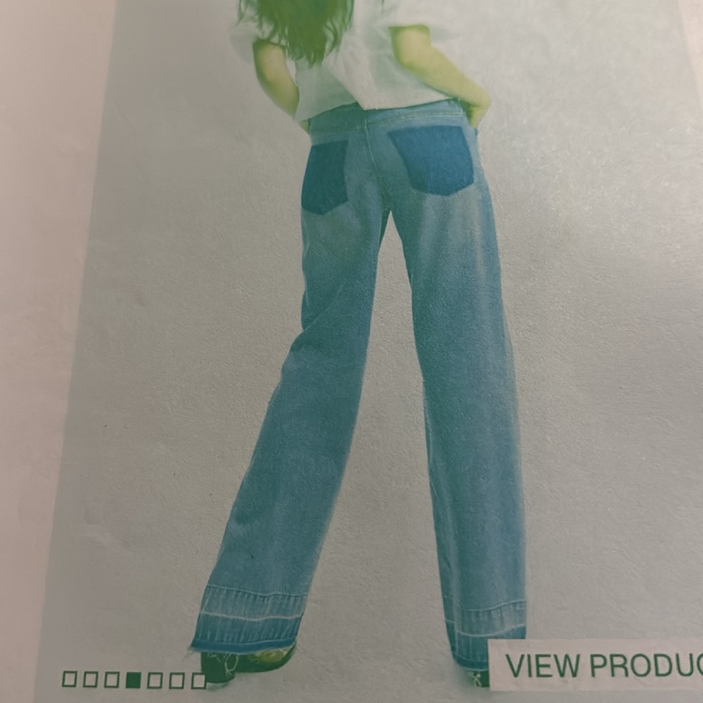 H&M JEANS (DIVIDE), WIDE HIGH, SIZE 16 - Picture 6 of 12